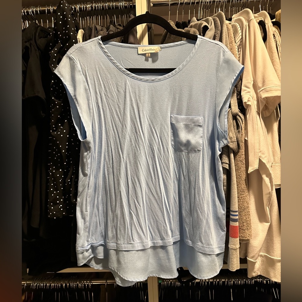Calvin Klein blue shirt